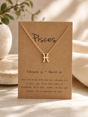Pisces Star Signs Nacklace Pendant
